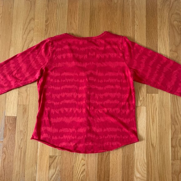 Red Cotton Button Down - Picture 4 of 4